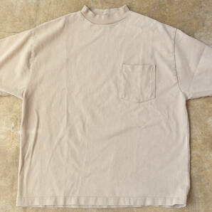フリークスストア ヘビーウェイト モックネックオーバーサイズ半袖Tシャツ M ベージュ USED FREAK'S STOREの画像1