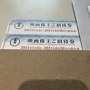 TOHO株主招待券 2枚セット（2024/6/30期限)