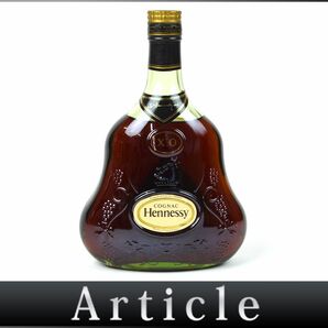 176033古酒〇未開栓 ヘネシー XO 金キャップ グリーンボトル 旧ボトル コニャック ブランデー Hennessy COGNAC BRANDY 700ml/ Aの画像1