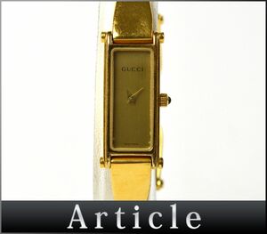 175912 ◆ подтвержденная операция Gucci Gucci Ladies Watch Watch Quartz 1500L Прямоугольное 2 Health GP GP Gold/ D.