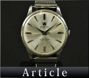 177685* operation not yet verification BUREN view Len s perth Len da- wristwatch self-winding watch 3 hands round 77006 SS silver men's analogue / D
