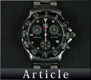 175398□動作未確認 TAG Heuer タグホイヤー フォーミュラ1 クロノグラフ 腕時計 クォーツ デイト CA1211-R0 ブラック メンズ/ D