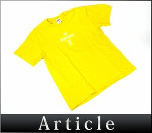 178178◆ Supreme シュプリーム Tシャツ トップス カットソー Mサイズ 綿 コットン イエロー メンズ 半袖 ファッション/ Z