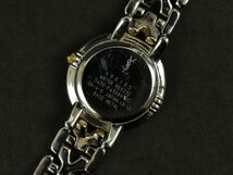 175609□動作未確認 Yves SaintLaurent イヴサンローラン 腕時計 クォーツ 3針 5430-F43089 GP SS ブルー ゴールド シルバー レディース/ D_画像9