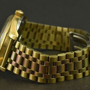 175117◇動作確認済 OMEGA オメガ シーマスター 腕時計 ウォッチ 自動巻き デイト 3針 GP アイボリー ゴールド メンズ/ Dの画像5
