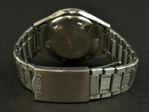 174042◆動作未確認 SEIKO セイコー エルニクス 腕時計 電磁テンプ式 0703-7020 デイデイト 3針 アナログ SS シルバー メンズ/ D_画像6