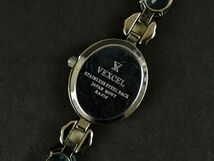 176998◇動作確認済 Vexcel ヴェクセル レディースウォッチ 腕時計 クォーツ RA010 シェル SS カラーストーン シルバー ブルー/ D_画像9