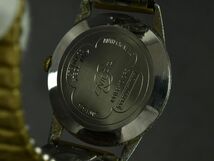 177227□動作確認済 ENICAR エニカ ウルトラソニック 腕時計 手巻き 3針 21石 ラウンド 100/88-10 シルバー ゴールド メンズ/ D_画像9