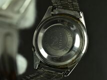 175614□動作未確認 SEIKO セイコー スポーツマチック5 腕時計 自動巻 デイデイト 3針 6619-9000 SS ブラック シルバー メンズ/ D_画像9