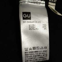 GU★ スーパーストレッチ　レギンスパンツ★大きなサイズ　ブラック 3XL_画像4