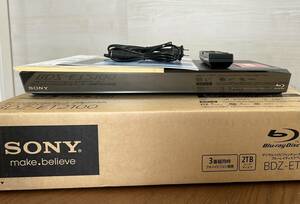 * б/у * Blue-ray диск магнитофон SONY BDZ-ET2100 HDD 2TB 3 номер комплект одновременно видеозапись беспроводной LAN встроенный оригинальный с дистанционным пультом работа OK!