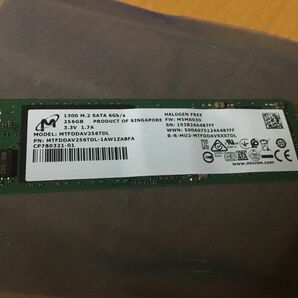 【ほぼ新品?】使用2時間 256GB Micron 1300 SATA M.2 SSD MTFDDAV256TDL