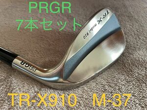 【希少美品】PRGR 910 TR-X アイアン 4〜PW 7本セット (純正カーボンシャフト M-37)