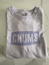  ◆CHUMS/チャムス　タグ付き　オーバーサイズヘビーウェイト Tシャツ　レディースL 薄いラベンダー　◆_画像1