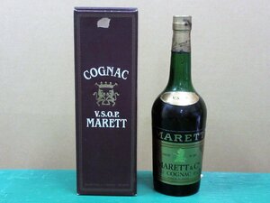 Marett/マレット Cognac/コニャック 0.7l 40% V.S.O.P. 古酒 未開封 箱付き