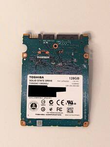 使用時間3865時間程度 2.5インチ SSD 128GB SATA TOSHIBA THNSNC128GNSJ 128GB SSD