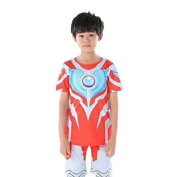 ★新入荷★ウルトラマン 子供服 パジャマ 短パン 上下セット半袖 スポーツウェア