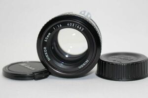レンズクリーニング済み■ニコン Nikon Ai NIKKOR 50mm F1.4 単焦点 標準レンズ Fマウント Lens #Z3531