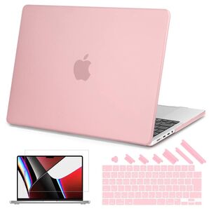 Teryeefi MacBook Pro 14 インチ ケース 軽量 排気口 マット 保護カバー&液晶保護フィルム&ダストプラグ