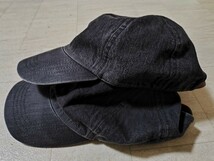 　二点セット　THRIFT　日本製　デニム キャップ 帽子 黒 SIZE フリー_画像7