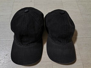 　二点セット　THRIFT　日本製　デニム キャップ 帽子 黒 SIZE フリー