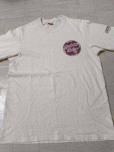 サイズ：L　日本製　デラックスウエア　 Tシャツ DELUXEWARE　半袖 アメカジ コットン　生成り色