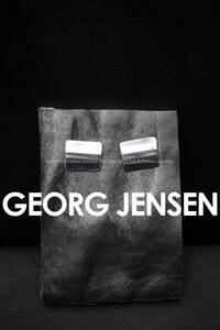 GEORG JENSEN シルバー925 カフリンクス カフスボタン #125 純銀 スターリングシルバー ジョージジェンセン アクセサリー 紳士 スーツ