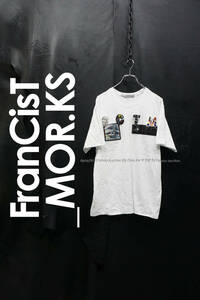 フランシストモークス ビジュー/ワッペンTシャツ SS 半袖 サイズ4 ビーズ FCTM FRANCIST MORKS カットソー