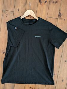 フィッツロイ・アイコン・レスポンシビリティー　　　【美品】patagonia Tシャツ　黒色Lサイズ