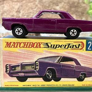 MATCHBOX マッチボックス PONTIAC COUPE クーペ パープル イギリス製の画像3