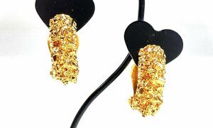  Nina Ricci NINA RICCI loop earrings Gold color YAS-10076