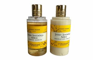 ロクシタン　L'OCCITANE　ピエールエルメ　PIERRE HERME　ジャスミンイモーテルネロリ　シャワージェル250ml/ボディミルク250ml　KES-2551