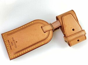 良品　ルイヴィトン　Louis Vuitton　ヌメ革　ネームタグ　ポワニエ　旅行かばん　キーポル　ボストン　モノグラム　名札　YB-177