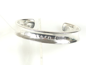  Tiffany TIFFANY 1837 narrow cuff bangle silver 925 width 1. weight 27g YAS-3757