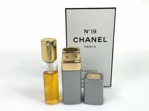 残多　シャネル　CHANEL　No.19　パルファム　スプレー　7.5ml　残量：9割　YK-3538