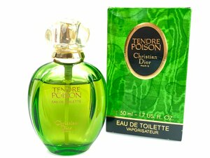 クリスチャン・ディオール　Christian Dior　TENDRE　POISON　タンドゥルプワゾン　オードトワレ　スプレー　50ml　残量：８～9割　YK-5823