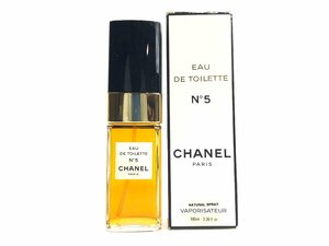 シャネル　CHANEL　No.5　 オードトワレ　スプレー　100ml　残量：9割　YK-4932