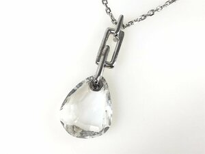 スワロフスキー　SWAROVSKI 　しずく　クリスタル　ネックレス　ペンダント　クリア/シルバーカラー　YAS-10515