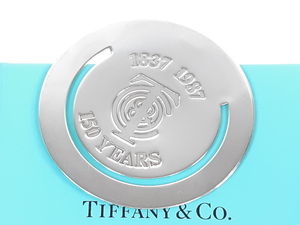  редкий Tiffany TIFFANY 150 YEARS книжка маркер (габарит) рекламная закладка sterling серебряный initial ввод YAS-3895