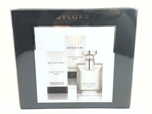  unused BVLGARY BVLGARI pool Homme sowa-ruSOIRo-doto crack 50ml/ body lotion 75ml/ bus gel 75ml set KES-2511