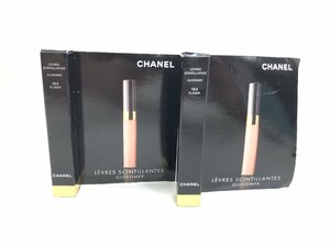  unused Chanel CHANELre-vuru sun tiyantoLEVRES SCINTILLANTES #164 PLAISIR lip gloss 2 ps sample goods KES-2100