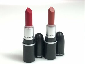 未使用　マック　MAC　リップスティック　口紅　＃ボイスタラス　＃バーストオンザシーン　ミニサイズ　2本セット　KES-2630