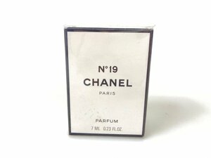 未使用　フィルム未開封　シャネル　CHANEL　No.19　パルファム　ボトル　7ml　ミニ香水　YMK-735