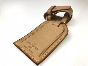 良品　ルイヴィトン　ヌメ革　Louis Vuitton　ネームタグ　ポワニエ　キーポル　モノグラム　名札　旅行　YB-54