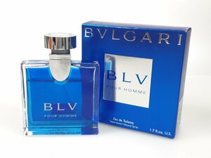 残多　ブルガリ　BVLGARI　ブルー　プールオム　BLV　POUR HOMME　オードトワレ　スプレー　50ml　残量：7～8割　YK-4005