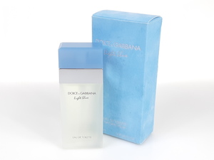 満量　廃盤　ドルチェ&ガッバーナ　DOLCE & GABBANA　ライトブルー　light blue　オーデトワレ　スプレー　25ml　YK-2428