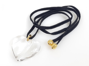  baccarat Baccrat crystal Heart колье подвеска прозрачный × черный код YAS-5319