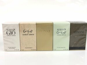 未使用　フィルム未開封　ジョルジオアルマーニ　GIORGIO ARMANI　The Ultimate Scent Collection　ミニボトル　5ml×5本セット　YK-5152