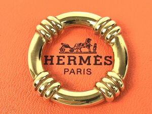 エルメス　HERMES　ブーエ スカーフリング　スカーフ留め　ゴールドカラー　YAS-5821