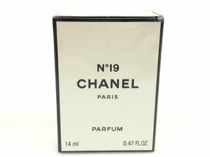 未使用　フィルム未開封　シャネル　CHANEL　No.19　パルファム　ボトル　14ml　YK-5608